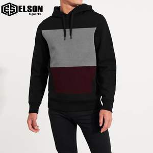 เสื้อฮู้ดผ้าคอตตอนโอเวอร์ไซส์สำหรับผู้ชายเสื้อมีฮู้ดผ้าฟลีซแบบเปิดไหล่เรียบผ้า100% โอเวอร์ไซส์ - Product Image 1