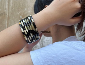Pulseras de Cuerno Premium Hechas a Mano, Estilo Étnico Boho, Conjunto de Pulseras Unisex, Regalo Único, Joyería Natural de Tradebyd - Product Image 5