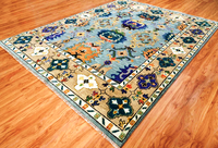 High Quality Wool Hand Knotted Eco-Friendly Anti-Slip Abstract Multi Color 8x14 9x12 Super Kazak Moroccan Low Pile Antique Rugs