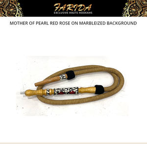 Cachimbas Egipcias de Acero Inoxidable con Acabado Lacado, Diseño Único de Primera Calidad, Fondo de Mármol Rojo con Nácar, Más Vendidas - Product Image 3