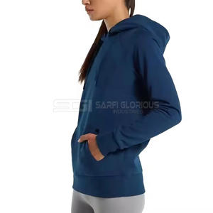 เสื้อฮู้ดผู้หญิงผ้าฟลีซเนื้อนุ่มสั่งทำพิเศษปี 2026 ระบายอากาศได้ดี แห้งเร็ว สไตล์สตรีทแวร์ พร้อมโลโก้ด้านหน้า สำหรับฤดูหนาว - Product Image 6