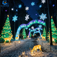 Schlüsselfertiges Weihnachtsbeleuchtungsprojekt: Verzauberte Pilzlaternen-Erlebniswelt für Themenparks und Lichtfeste – Globale Installation