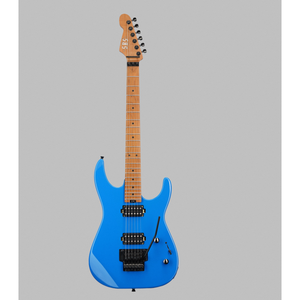 Guitarra Eléctrica SBS USA con Pastillas Alnico II Overwound, Cuerpo de Aliso Sólido, Mástil de Arce Tostado, Floyd Rose CS260, Acero - Product Image 5