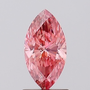 Igi FV PK เพชรสีชมพูสดใส1.08 CT Marquise Lab VS2หลวมสำหรับการทำเครื่องประดับในห้องปฏิบัติการแหวน - Product Image 2