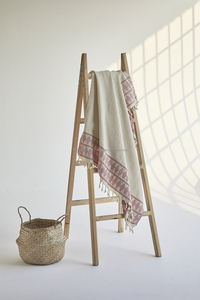 Serviette en lin de coton de haute qualité, fait à la main, collection de serviettes en lin, antiparasitaire, Fouta Hamam Kikoy - Product Image 3