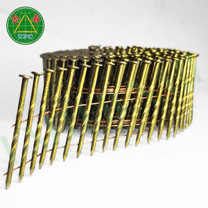 14000 Uds. Tamaño Personalizado 1-1/4 pulgadas bobina de acero Industrial clavos anillo plano a cuadros vástago espiral precio de fábrica Fabricación de paletas - Product Image 1