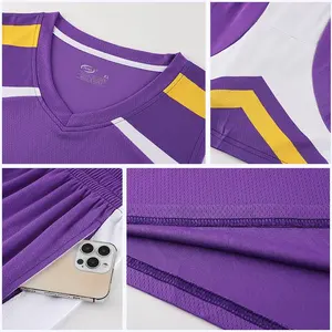 Camiseta de Baloncesto Personalizada para Clubes, Equipos, Niños y Jóvenes, Impresión en Blanco, Secado Rápido, Uniforme de Baloncesto para Niños, Bordado, Ropa de Baloncesto 24268 - Product Image 2