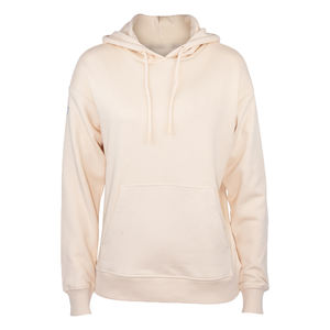 Sweat à capuche d'hiver pour femme 100% coton polaire écologique respirant coupe-vent brodé logo uni devant rose clair service OEM - Product Image 1
