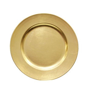 Assiettes de présentation rondes en laiton doré Hammers Design pour la restauration, vaisselle de table, fournitures en gros pour hôtels et cuisines - Product Image 2