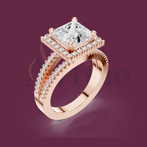 แหวนหินหลายชั้น10K ดีไซน์หลากสีสำหรับสุภาพสตรี - Product Image 1