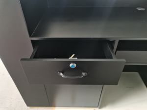 <span class=keywords><strong>Comptoir</strong></span> de réception noir <span class=keywords><strong>pour</strong></span> salons, gymnases, magasins, comptoirs de <span class=keywords><strong>caisse</strong></span>, mobilier commercial, bureaux, hôpitaux, centres commerciaux - Product Image 6