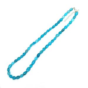 Nouveau Collier Vintage pour Femme en Résine Bleu Clair avec Perles, Bijou Tendance en Pierre Naturelle, Pièce Détachée de Mode - Product Image 2