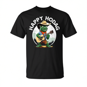 T-shirt Happy Hodag, Festival de musique country, design de guitare, thème Wisconsin Cryptid, pour adultes, unisexe - Product Image 2