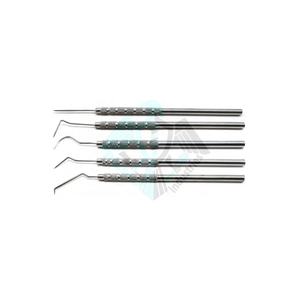 Fournisseur en gros Pissco pour pièce à main dentaire 6 pièces ensemble sonde lacrymale 6 instruments chirurgicaux dentaires ORL - Product Image 2