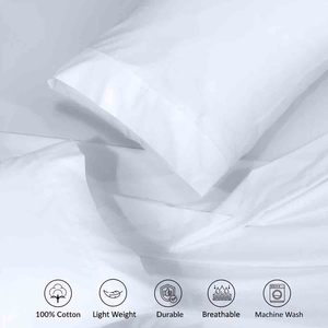 Ensemble de draps de lit 4 pièces en microfibre de haute qualité 400TC Durable pour la maison et l'hôtel Draps de lit de style uni - Product Image 3