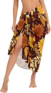 Pareo de Poliéster para Mujer, Falda Versátil para la Playa, Ideal para Vacaciones Tropicales - Product Image 3