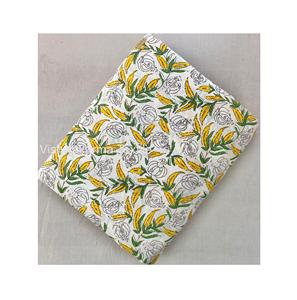 Estampado floral Impresión digital 100% Tela de punto de algodón Patio Ecológico Ligero Línea A Tela para hacer vestidos formales - Product Image 1