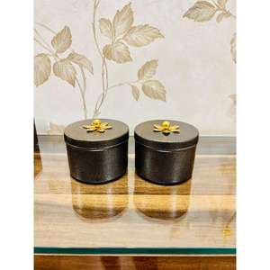 Juego de tarros y botes de lujo, bandeja de almacenamiento de MDF de lujo real, boda, Diwali, ocasión, regalos de devolución, tarros de contenedor de Dyrfruits de Metal - Product Image 6