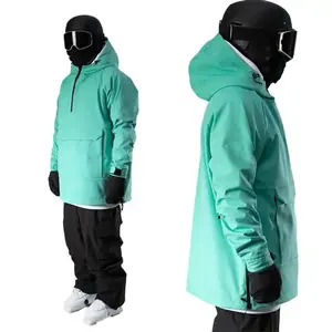 Unisex Long Sleeve Customization Logo Ski tall hoodies Men Pullover Waterproof Quick Dry Snowboard Long Tall Hoodie