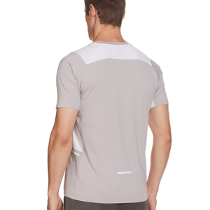 Venta al por mayor de ropa deportiva en blanco informal de algodón orgánico bajo MOQ ropa de gimnasio cuello redondeado Camiseta deportiva para hombre - Product Image 4