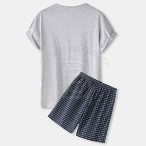 Ensemble t-shirt et short d'été de haute qualité avec logo personnalisé ensemble short et t-shirt en coton pour hommes ensemble short et t-shirt pour hommes - Product Image 2