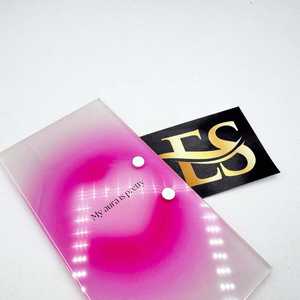 Support à cils en acrylique My Aura Pretty, personnalisable avec logo imprimé, organisateur d'extensions de cils, Aura rose, service OEM - Product Image 2