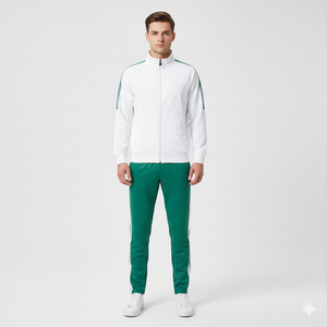 Maillot en polyester d'usine logo personnalisé Slim Fit pour hommes 2 pièces ensembles de survêtements jogging décontracté fermeture éclair pour femmes hommes ensembles de survêtements d'hiver - Product Image 1