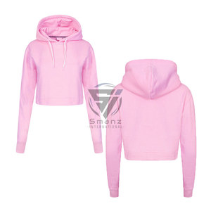 เสื้อฮู้ดครอปท็อปผู้หญิง สไตล์สตรีทแวร์ ผ้าฝ้าย 100% เป็นมิตรกับสิ่งแวดล้อม ลำลอง ทรงหลวม แขนยาว แบบสวมหัว - Product Image 4