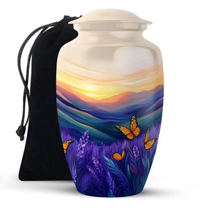 โกศบรรจุอัฐิรูปผีเสื้อ สไตล์อเมริกันและยุโรป เป็นมิตรกับสิ่งแวดล้อม สำหรับผู้หญิง (ขนาด 10 นิ้ว) - Product Image 3