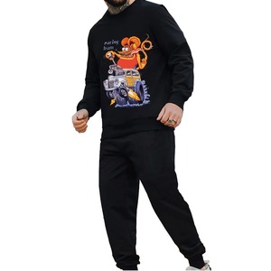 Sudadera con Capucha de Invierno Informal para Hombre, de Felpa Gruesa, con Diseño Personalizado Recortado, Impresión 3D DTG y Logotipo - Product Image 1