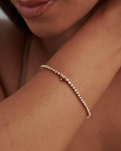 Pulsera de Diamantes Cultivados en Laboratorio con Certificación IGI, Corte Brillante Redondo, Oro Amarillo, Rosa o Blanco de 10K, 14K o 18K, Joyería de Lujo para Mujer - Product Image 5