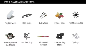 Arbres de fléchettes en aluminium rainuré haute performance personnalisés pour les compétitions professionnelles - Product Image 5