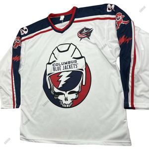 Camisetas de Hockey sobre Hielo de Poliéster de Primera Calidad Hechas en Fábrica Sibrin con Nombre y Número de Equipo Personalizados, Tallas para Adultos, Equipo de EE. UU. - Product Image 3