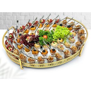 Premium Quality Gold Metal <b>Chocolate</b> Tray <b>Weddings</b> Ware Catering Tray Unique Sweets Dessert Holder <b>Chocolate</b> Tray Best Price - Product Image 2