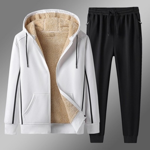 ชุดกีฬากันลมสำหรับผู้ชายชุดวอร์มผ้าฟลีซกันลมพิมพ์ลายเข้ารูปสำหรับคุณแม่ฤดูใบไม้ร่วง - Product Image 6