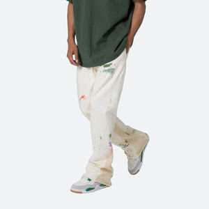 Pantalons de survêtement baggy streetwear 100% coton 2026 Nouvelle mode Pantalons de survêtement en coton pour hommes Pantalons de survêtement baggy évasés - Product Image 5