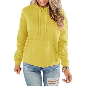 Sudaderas con Capucha para Mujer en Colores Personalizados, Estilo Moderno, Ropa Deportiva de Algodón, Sudaderas Casuales Lisas en Venta - Product Image 1