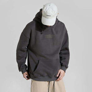 Fabricante personalizado francés Terry Sudadera con capucha en blanco Unisex 380gsm 400 450 500 Gsm 100% algodón de gran tamaño sudaderas con capucha de peso pesado para hombres - Product Image 1