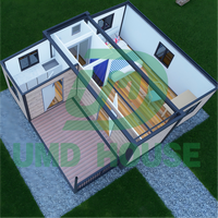Maisons conteneurs intégrées de 20 pieds - Design moderne, résistantes au feu, écologiques, installation facile, préfabriquées, pour chambre et centre commercial
