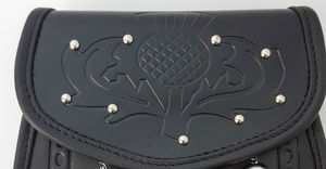 Bolso Sporran para hombre, ropa informal cómoda, Material de piel de calidad superior, cierre de cremallera de cuero genuino, estampado para adultos - Product Image 4