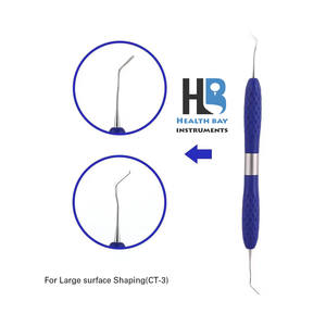 Dental Composite Resin Filling Instruments, Titanium Plated Head Filling Thick Handle Restoration Set Dental <b>Tools</b> Set - Product Image 4