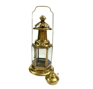 Trending Handcrafted Brass <b>Lantern</b> Candle Holder Nordic Design Pillar Candle Stand for Home Wedding or Christmas Decor - Product Image 1