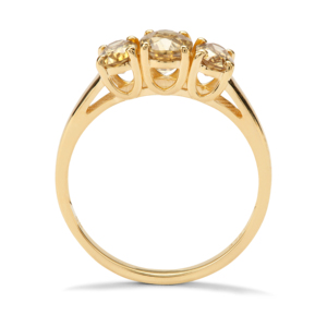 Bague en or 9 carats avec zircon jaune taille marquise 2,66 carats certifiée IGI, plaquée rhodium, style hip-hop vintage, bijoux de mariage - Product Image 3