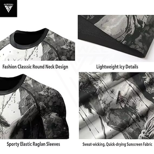 Pakistani Wholesale men's Rash-guard Custom Men's short Sleeve Uv Protection <b>Swim</b> T-<b>Shirt</b> Diving Rash Guard Beach <b>Shirt</b> For Sale - Product Image 2