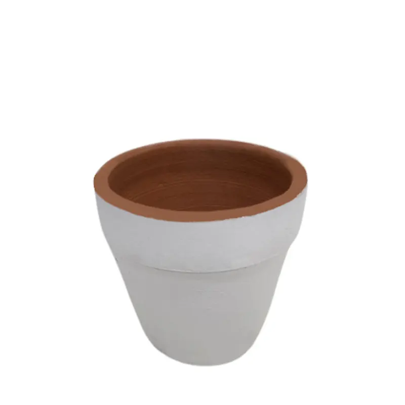 Привлекательный стильный глиняный круглый горшок белого цвета в классическом стиле керамические и терракотовые вазы для украшения дома и настольного декора