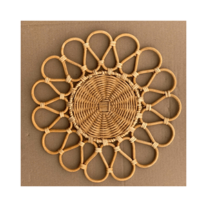 Las mejores ofertas Seagrass Rattan Wall Hanging Design Woven Wall Decor con cuerda de plástico reciclado - Product Image 5