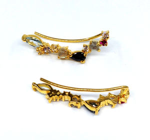 Customized Sterling <b>Silver</b> 925 Handmade <b>White</b> Topaz Gemstone Studs Unisex Earrings - Product Image 4