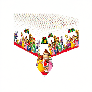 Nappe Super Mario en plastique 1,2x1,8m, décoration de fête, lot de 2 - Product Image 2