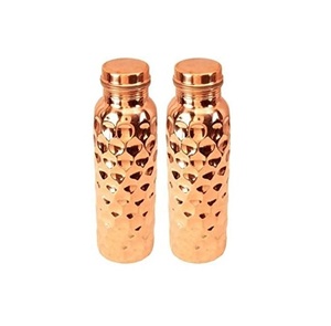Botella de agua de cobre puro con agua fría de vidrio, juego de botellas de cobre, artículo de beber para comedor, alta calidad, en venta - Product Image 1