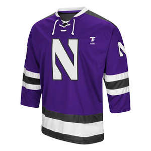 เสื้อฮอกกี้น้ำแข็งแบบระบายอากาศได้ดี แห้งเร็ว พิมพ์ลายตามสั่ง สำหรับผู้ชายและผู้หญิง พร้อมตัวเลือกชื่อทีมและขนาดตามสั่ง - Product Image 2